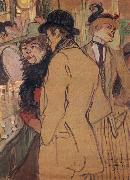 Henri  Toulouse-Lautrec Alfred la Guigne painting